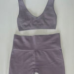Set Active  Lavender Bralette and Shorts Set Photo 0
