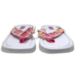 Skechers Vintage Y2K White Pink Thong Sandals Women’s 11 Chunky Plaid Comfort Photo 1