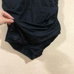 NWT Swimsuits for All black lace ruched v neckline one piece swimsuit 18 Photo 4