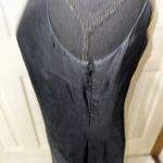 VTG 90s CASUAL‎ Corner Old Stock Black Floral Silk Sleeveless Sheath Dress Photo 5