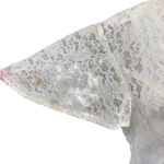 Vintage New Frontier Wedding Dress Dress Size 15 White Lace Made in USA Size M Photo 4