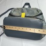 Kelsi Dagger KELSI‎ DAGGER Brooklyn Blue Brown Leather And Canvas Backpack Photo 10