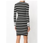 Theory  Mini Dress Stripe Crewneck Jersey Photo 9