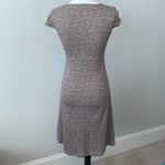 Toad and Co Mocha Geometric Print Short Sleeve Athletic Rosemarie Dress Sz XS Tan Photo 5