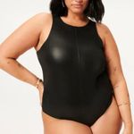 Good American  Better than Leather High-neck Bodysuit Black NWT | 3XL Photo 1