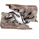 Bed Stu NEW ROAN  Gladiator Sandals Distressed Taupe Leather Womens Size 7 Photo 3