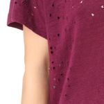 IRO  Holey Tee in Wine Small Photo 3