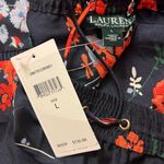 Ralph Lauren Asymmetrical Navy Floral Skirt Large Photo 2