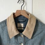 Free People NWT We The Free Lemon Denim Jacket in Berry Blues Photo 7