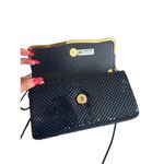 La Regale Vintage Navy Blue Chain Mesh Cocktail Bag w/ Strap Photo 5