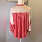 Free People Women's Friday Fever Pattern Mix Blouse Top Dolman Sleeves Size XS Photo 2