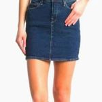Good American  The Denim Mini Skirt Size W28 Blue Casual Photo 2