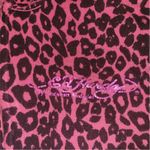 Ed Hardy  love kills slowly PINK LEOPARD print hoodie size XL Photo 4