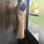Vintage Max Studio nude silk sheath midi dress, size medium Tan Photo 8