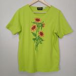 Bob Mackie  Shirt Women Small Wearable Art Cottagecore Eclectic Embroidered Boho Photo 0