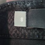 Kut From The Kloth Black Snakeskin Print Ankle Jeans Size 8 Black Skinny Jeans Photo 6