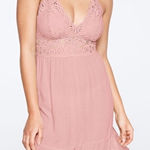 PINK - Victoria's Secret Victoria Secret Pink Blush Crochet Lace Dress Photo 0