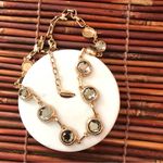 Coldwater Creek  Fancy Gold Tone & Glass Necklace Photo 4