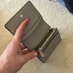 Kate Spade Grey & Cream Spencer Mini Keyring Wallet Gray Photo 3