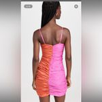 Ahluwalia Jade Two Toned Pink and Orange Ruched Dress Size 2 Photo 1