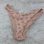 Aerie  Womens‎ Bikini L Pink Floral Stretch Hi Cut Cheeky Coverage Bottom NWT Photo 2