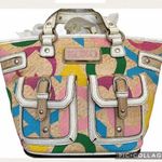 XOXO Chesapeake Straw Multicolored vintage Purse Photo 0