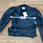 AJE. faux leather Idyllic Wrap Long sleeve Top in Color Black size 12 / Us 8 Photo 8