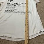 FIGS  White I AM AN OCCUPATIONAL THERAPIST Multilingual Graphic Tee Shirt Size S Photo 5