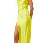 SER.O.YA Dalia Strapless Maxi Dress in Citric XSmall Womens Satin Cocktail Yellow Size XS Photo 3