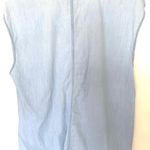 Madewell Blouse Womens Size Medium Light Wash Denim Popover Photo 2