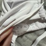 SheIn Two-Tone Green and White swim top Photo 4