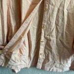 Banana Republic Linen Blend Button-Down Shirt Women’s Size XL Light Orange Photo 4