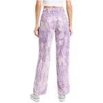 Free People New Pants 26 Corduroy Tie Dye Reese Pitched Straight Cord Purple Photo 1