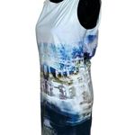 Joe Fresh Desert Landscape Sheath Dress SIze 8 Art to Wear Career Stretch Unique Photo 2