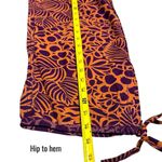 Sundance  Orange Purple Floral Abstract Print Pull on Pants Coastal Lagenlook M Photo 12