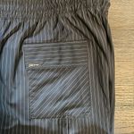 Zyia Women's Gray Pinstripe La Jolla Sleeveless Short Romper Small Photo 11