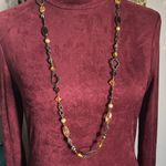 Bohemian Mixed Bead Long Statement Fine Fashion Jewelry Necklace Orange Photo 7