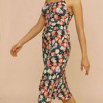 ROUGE PARIS Tulip Daria Midi‎ Dress Size 36 Black Photo 0