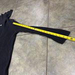 525 America Black Collar Ribbed Long Duster Sweater Cardigan Sz M Grunge Goth Photo 8