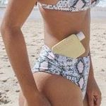 Zahara Swim Snakeskin High Waist Bikini Photo 0