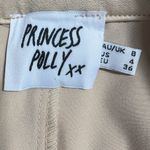 Princess Polly Cream Wide Leg Trousers Size 4 EUC Photo 2