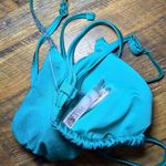 Victoria's Secret Elegant Victoria Secret Teal Bikini Y2K Top Women's Swimsuit XL NWT bling Photo 9