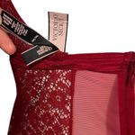Victoria's Secret V.S Small Lingerie nwt red lace halter-neck camisole bustier garter straps sexy Photo 9