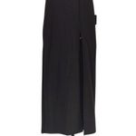 Lulus NWT Sensational Beauty Sleeveless Strapless Maxi Dress Slit Leg S Black Photo 3