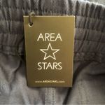 Area Stars NWT Women’s Navy Blue Ali Cropped Drawstring Cut Hem Pants Large Photo 6