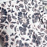 Loft Ann Taylor Pink & Gray Floral Button Front Belted A-Line Dress Size Medium Photo 5