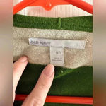 Old Navy  Green and Cream Striped Hoodie Cardigan Photo 2