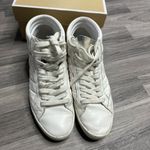 Michael Kors  Paige Quilted High Top Sneaker Leather Optic White 9 Photo 1