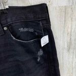 Old Navy  Slouchy-Straight High Rise Jean Shorts Women 22 Black Distressed Cutoff Photo 2