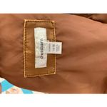 Dress Barn  Faux Leather 14 16 Tan Biker Moto Jacket Photo 5
